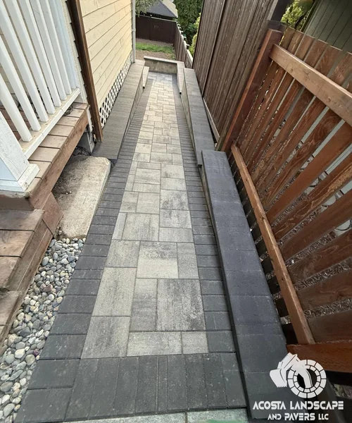 Full Perimeter Fence Replacement & Paver Access Ramp